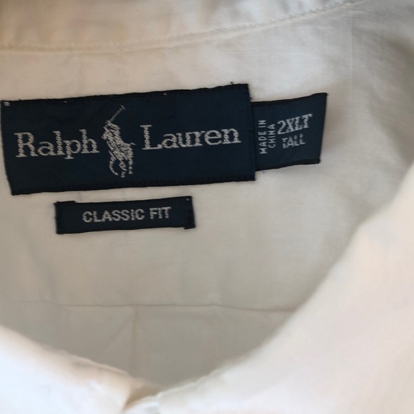 Men’s POLO White Linen short sleeve shirt - Picture 2 of 4